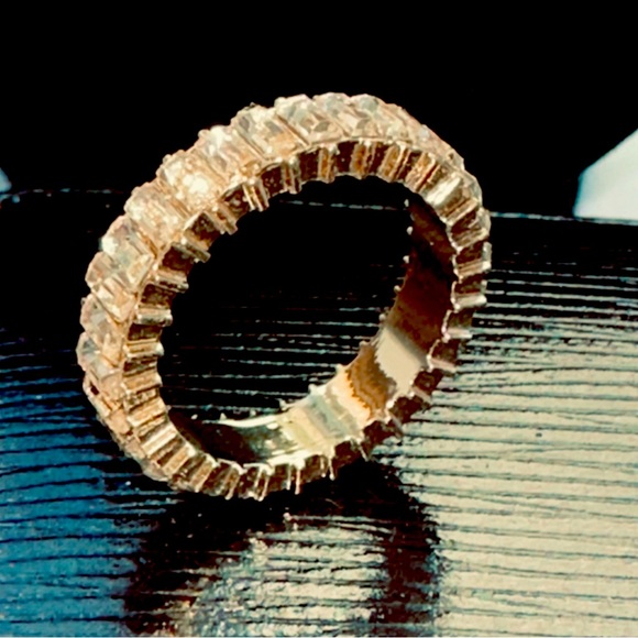 Sugarfix by BaubleBar Baguette Infinity Ring, Size 8.5 - Picture 1 of 7